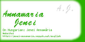 annamaria jenei business card